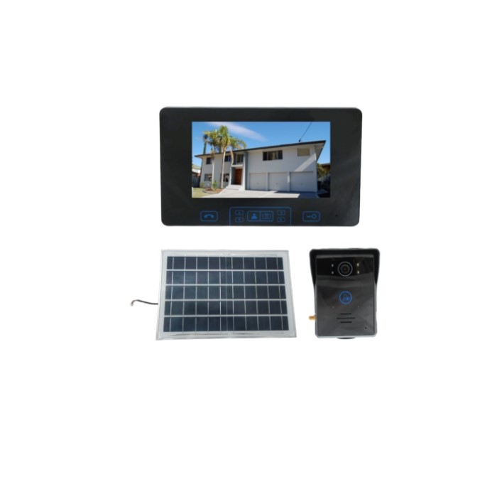 Solar powered wireless intercom system for automatic gate access by SAMT Garage & Gate Automation, Prestons, New South Wales.