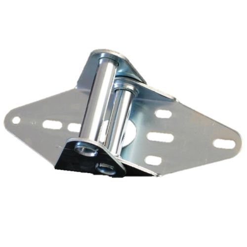 Chrome garage door roller hinge by SAMT Garage & Gate Automation, premium hardware for automatic roller doors in Prestons, Australia.