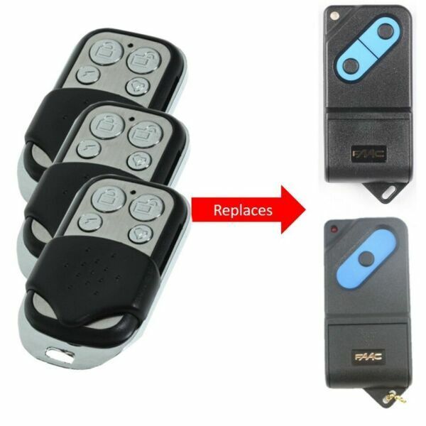 Four SAMT compatible remotes replacing BFT garage door remote controls in New South Wales, Australia, compatible garage door remotes Australia.