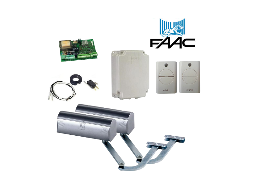 FAAC motorized swing gate opener kit for automatic gates, SAMT Garage & Gate Automation, New South Wales