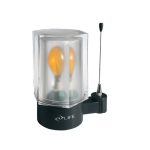 Amber warning light with antenna for LIFE gate automation, used as a safety indicator in Prestons, New South Wales, Australia