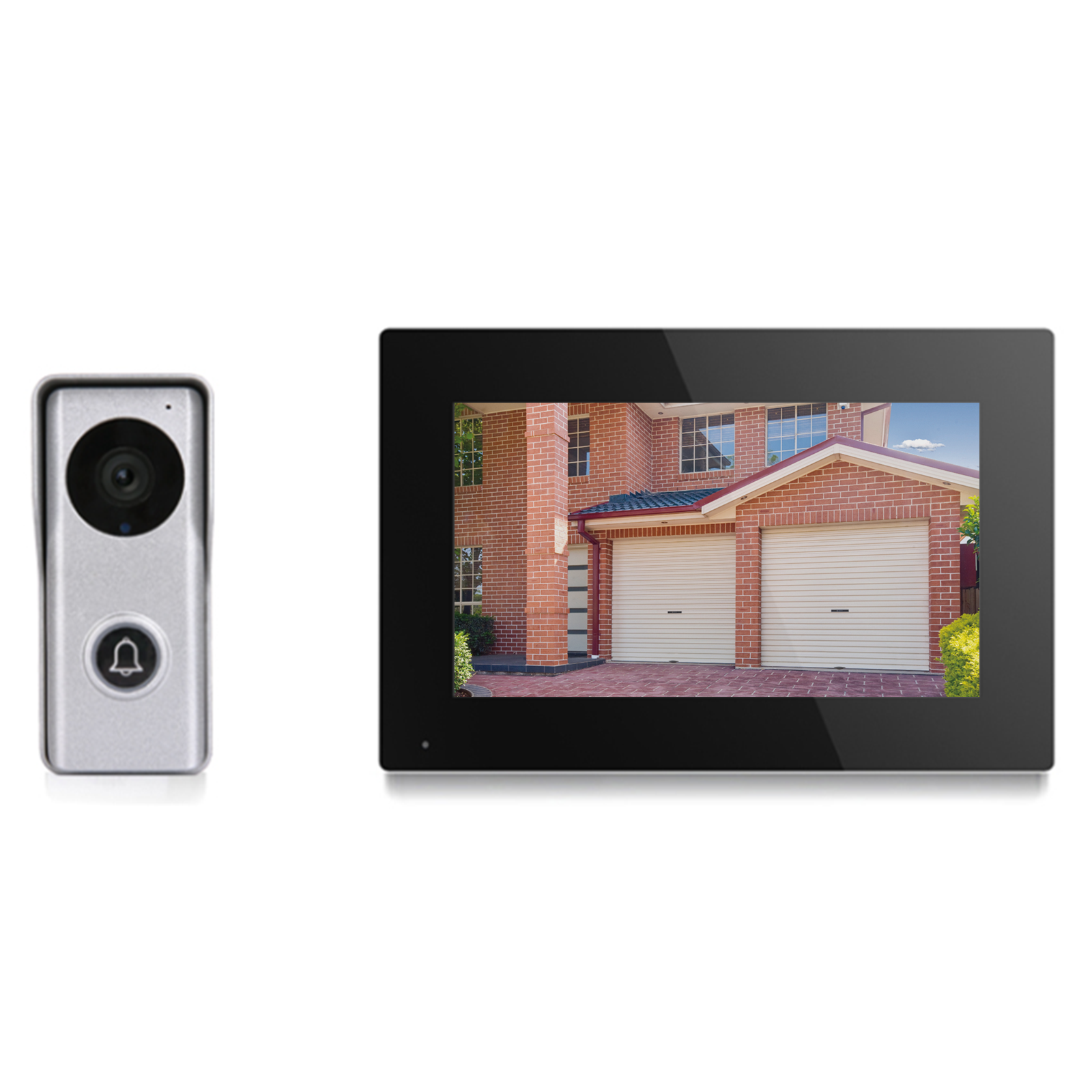 Inetcoms video intercom kit with touchscreen monitor for secure garage door access at SAMT Garage & Gate Automation in Australia.