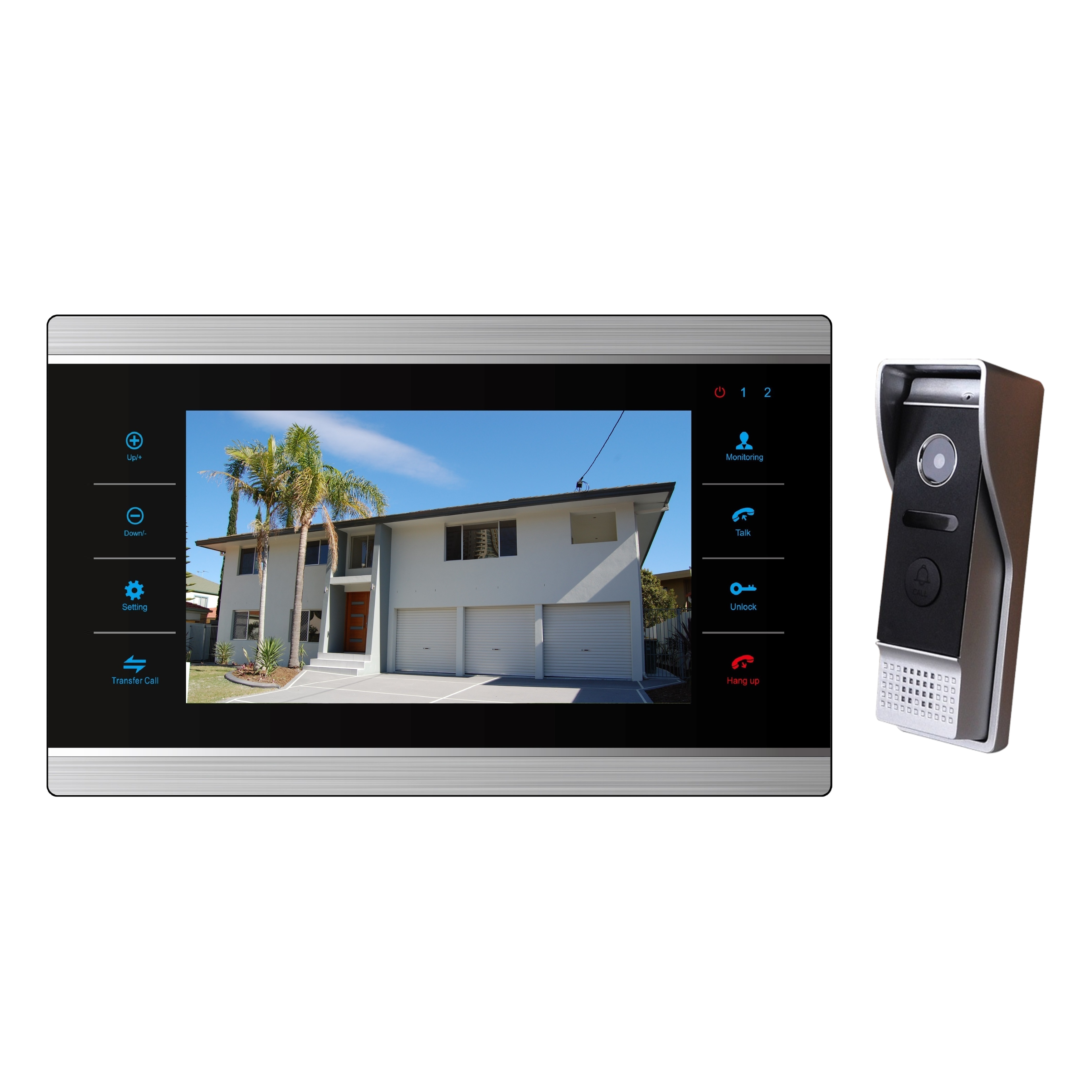 Home entrance video intercom system with camera and display from SAMT Garage & Gate Automation, Prestons, New South Wales, Australia.