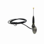 Black garage door antenna for smart garage door opener installation in Prestons, New South Wales, Australia.