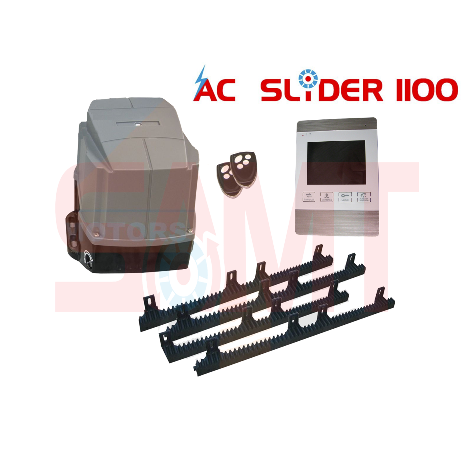 AC Slider 1100 automatic gate motor kit from SAMT Garage & Gate Automation, sliding gate motor solution in Prestons, New South Wales.