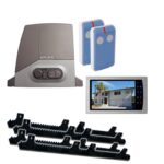 Ditec Entrematic linear swing gate opener kit with control box and two remote controls in Prestons, New South Wales, Australia"