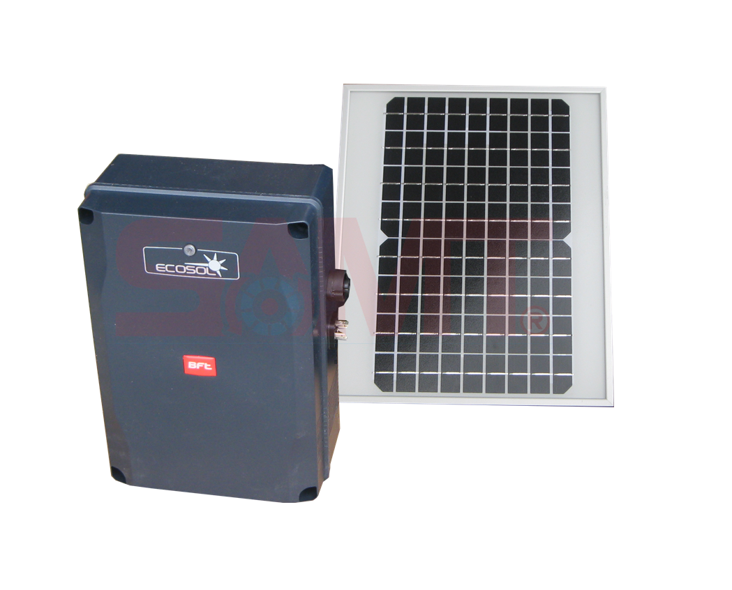 Ecosol BFT solar kit for automatic gate openers by SAMT Garage & Gate Automation, Australia.