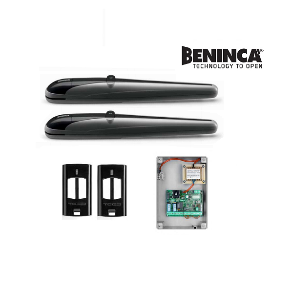 FAAC motorized swing gate kit with remote controls, automatic gate opener, SAMT Garage & Gate Automation, Prestons, New South Wales, Australia.