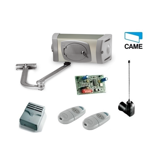 Single CAME swing gate opener kit with remote controls, premium automatic gate motor solution by SAMT Garage & Gate Automation, Australia.
