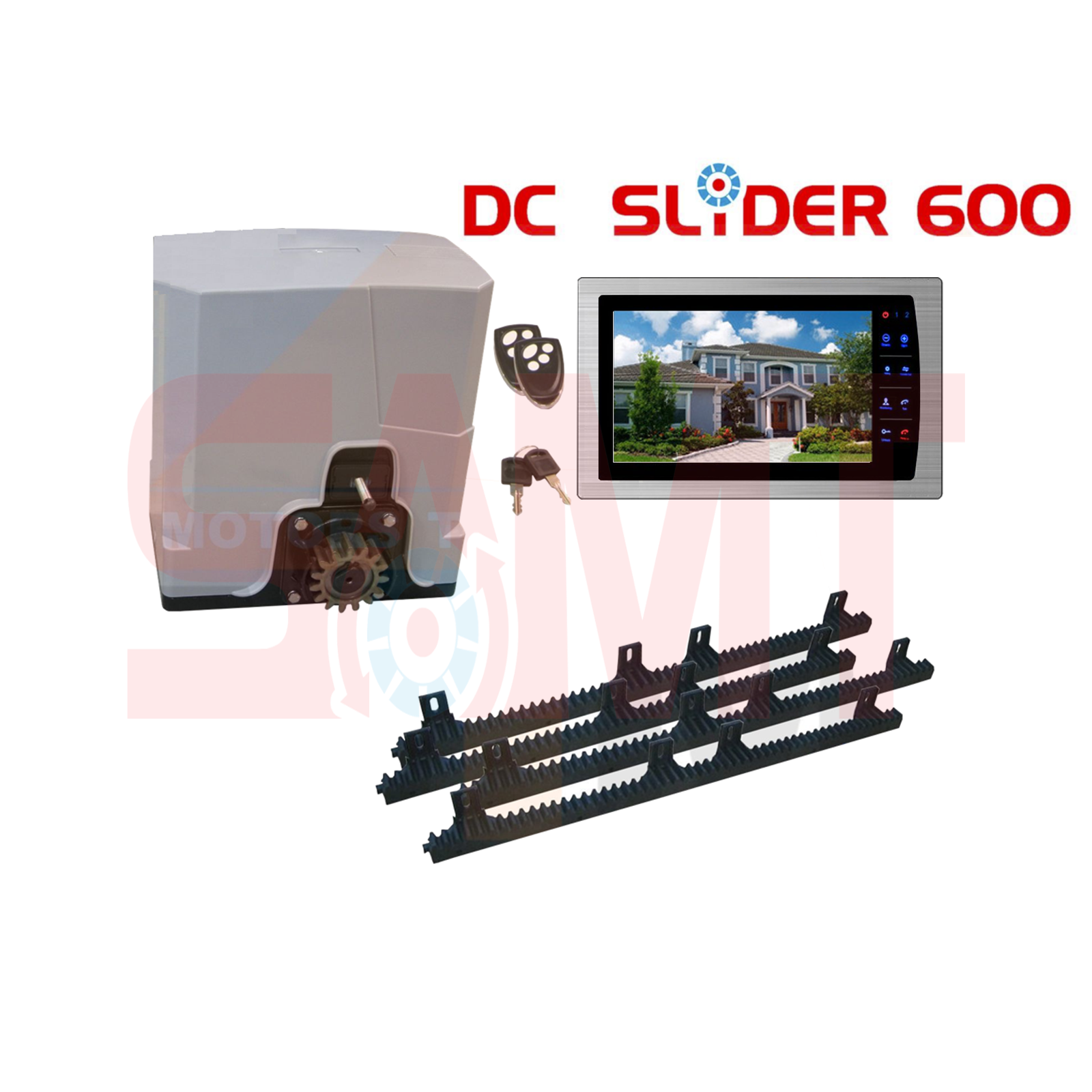 DC Slider 600 sliding gate automatic opener kit and remote, available from SAMT Garage & Gate Automation, Prestons NSW