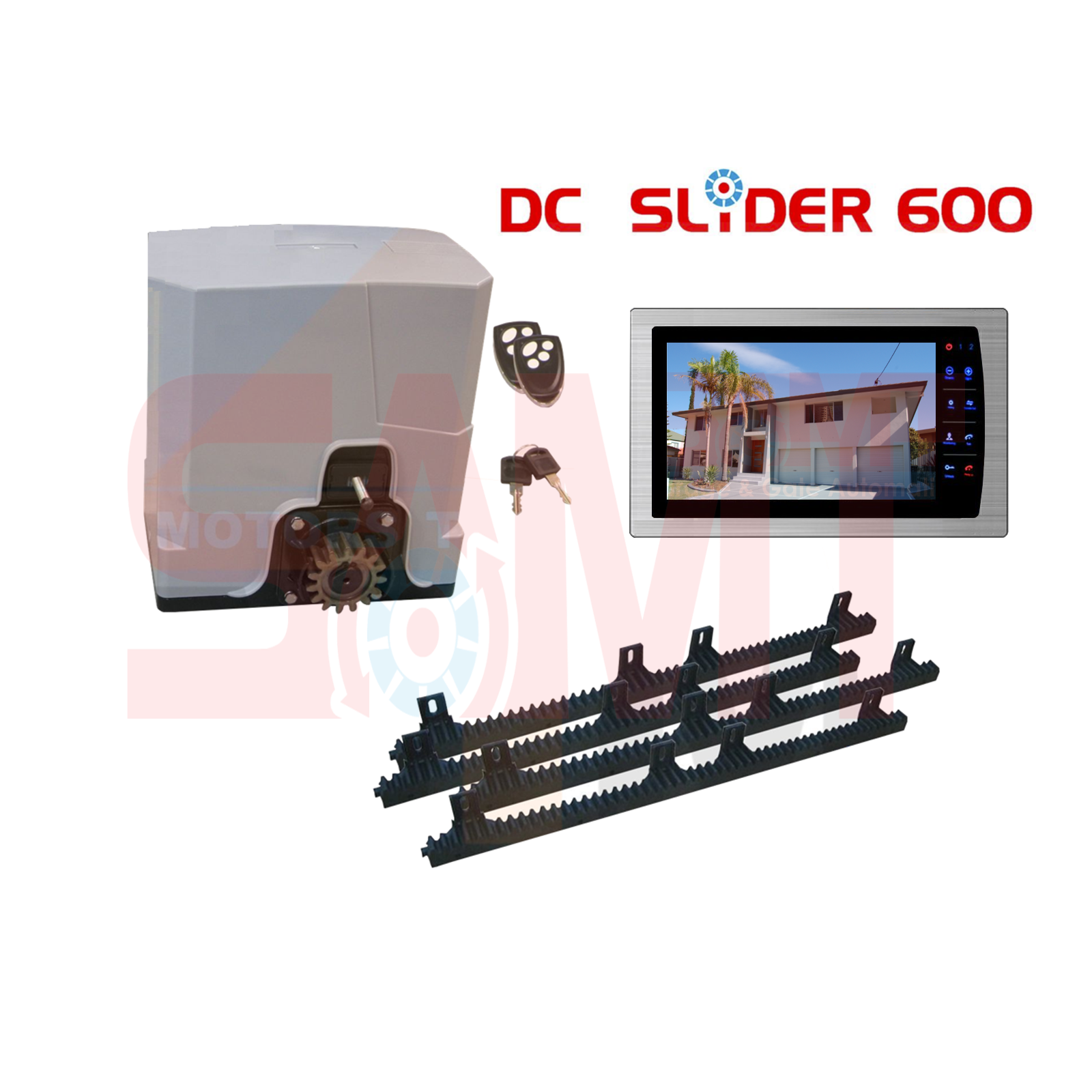 DC Slider 600 sliding gate automatic opener kit and remote, available from SAMT Garage & Gate Automation, Prestons NSW