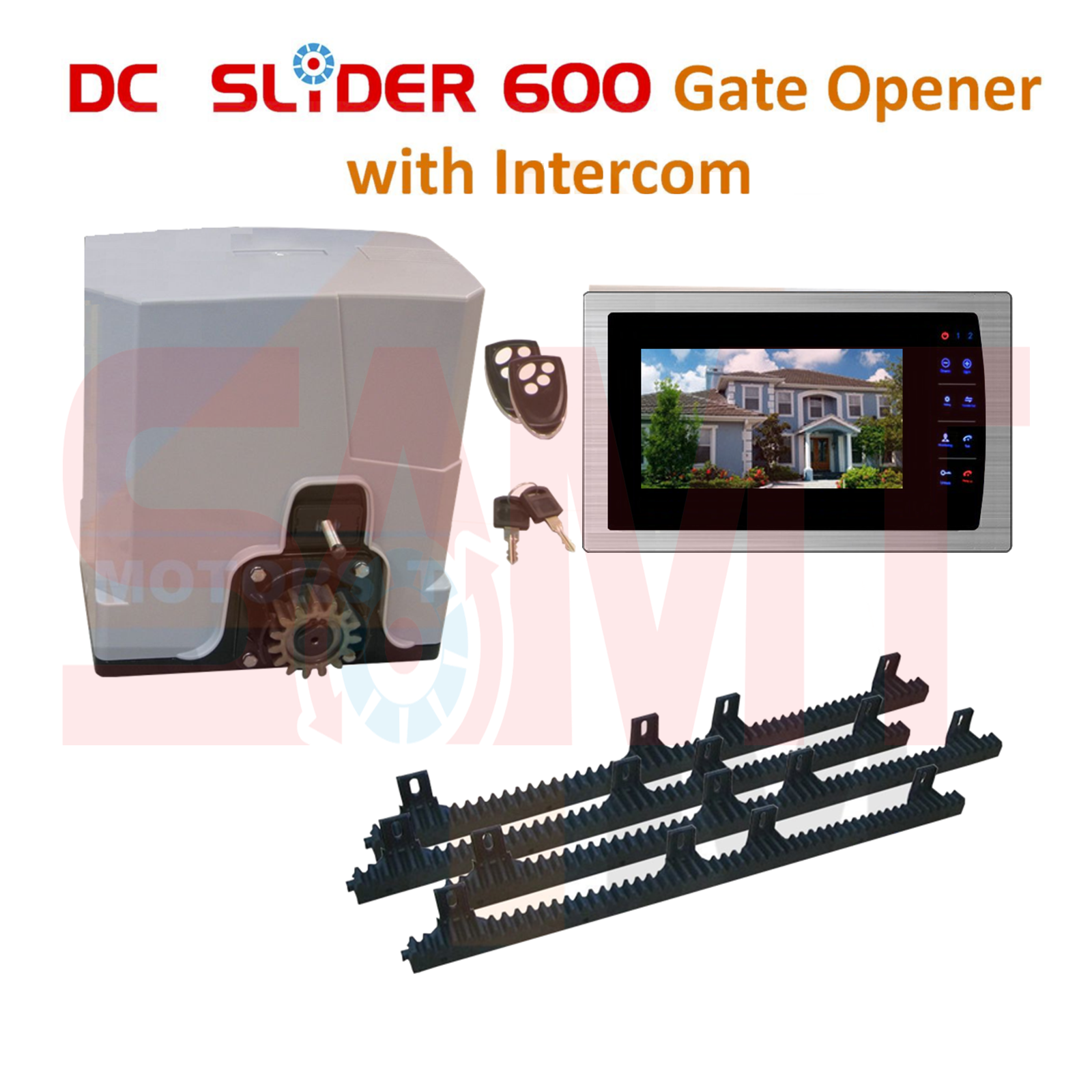 DC Slider 600 sliding gate automatic opener kit and remote, available from SAMT Garage & Gate Automation, Prestons NSW
