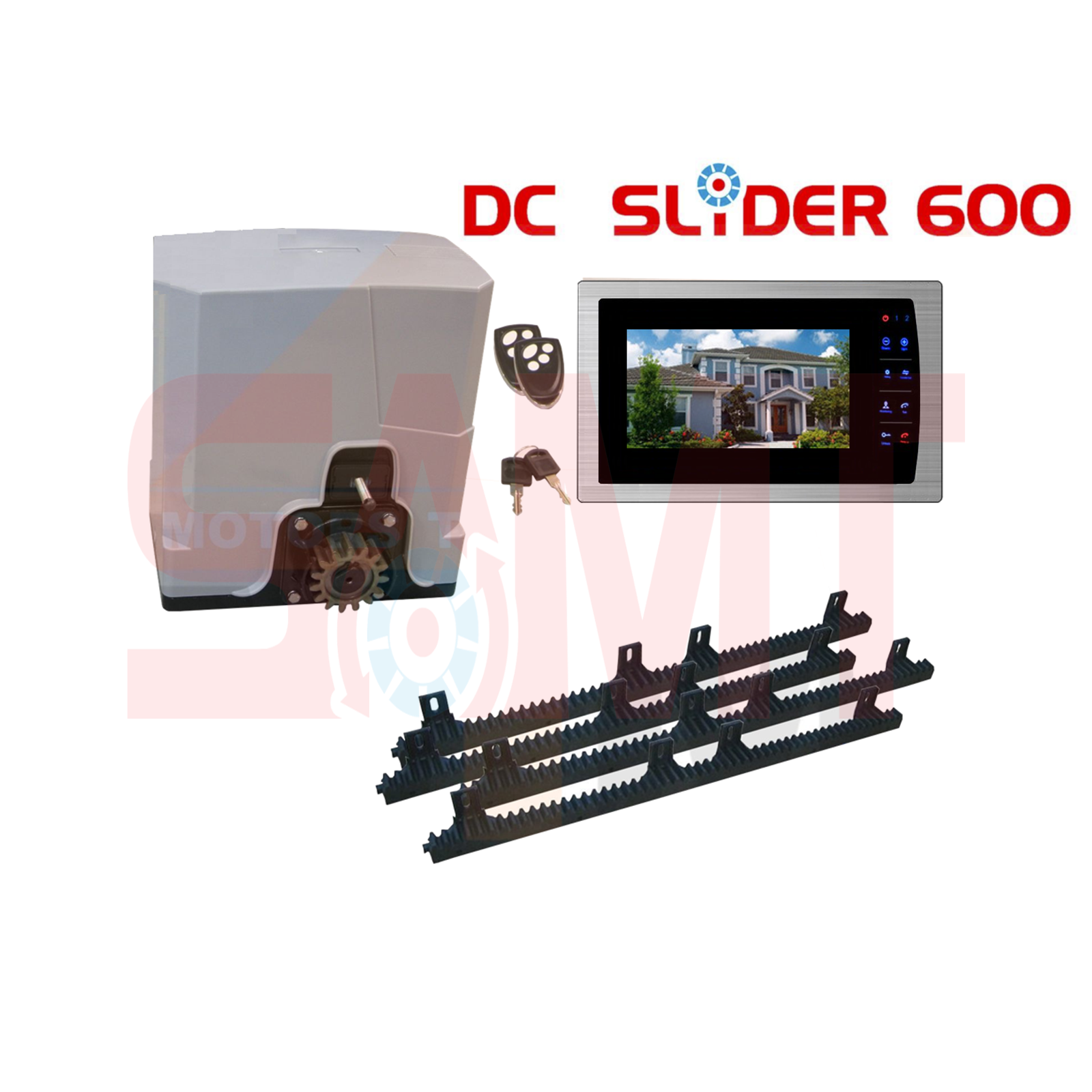 DC Slider 600 sliding gate automatic opener kit and remote, available from SAMT Garage & Gate Automation, Prestons NSW