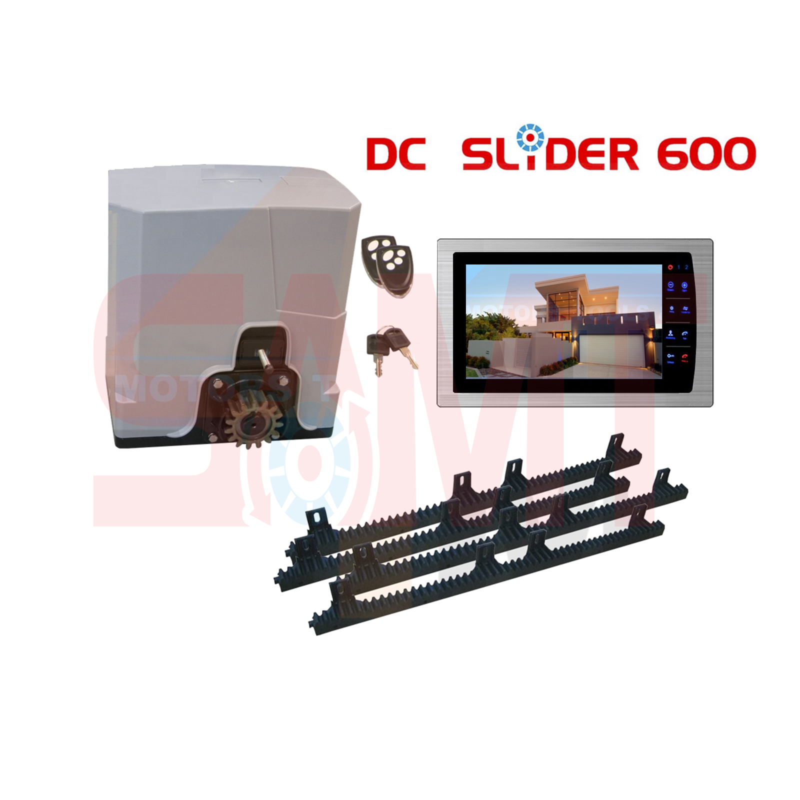 DC Slider 600 sliding gate automatic opener kit and remote, available from SAMT Garage & Gate Automation, Prestons NSW