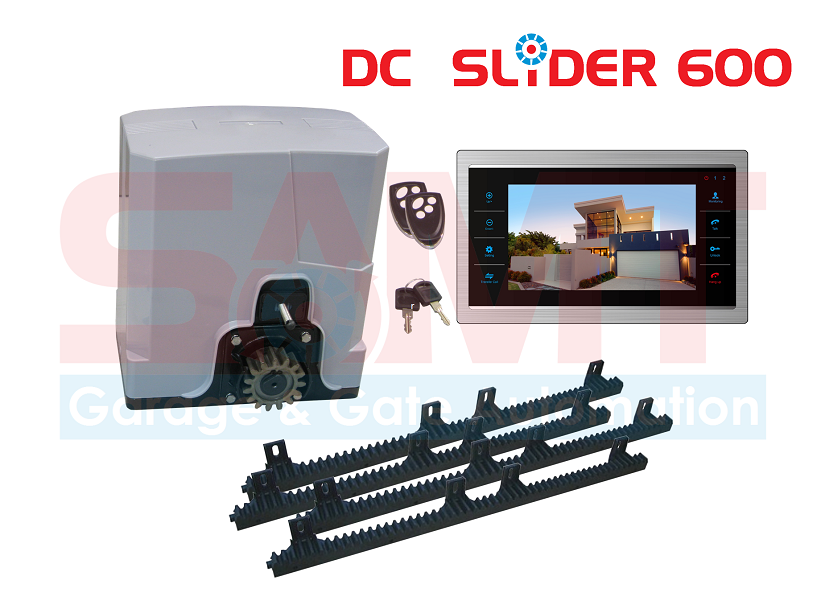 DC Slider 600 sliding gate automatic opener kit and remote, available from SAMT Garage & Gate Automation, Prestons NSW