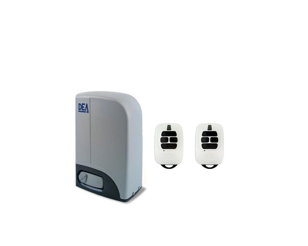 DEA sliding gate automatic gate motor with two remote controls by SAMT Garage & Gate Automation, Prestons, New South Wales, Australia.