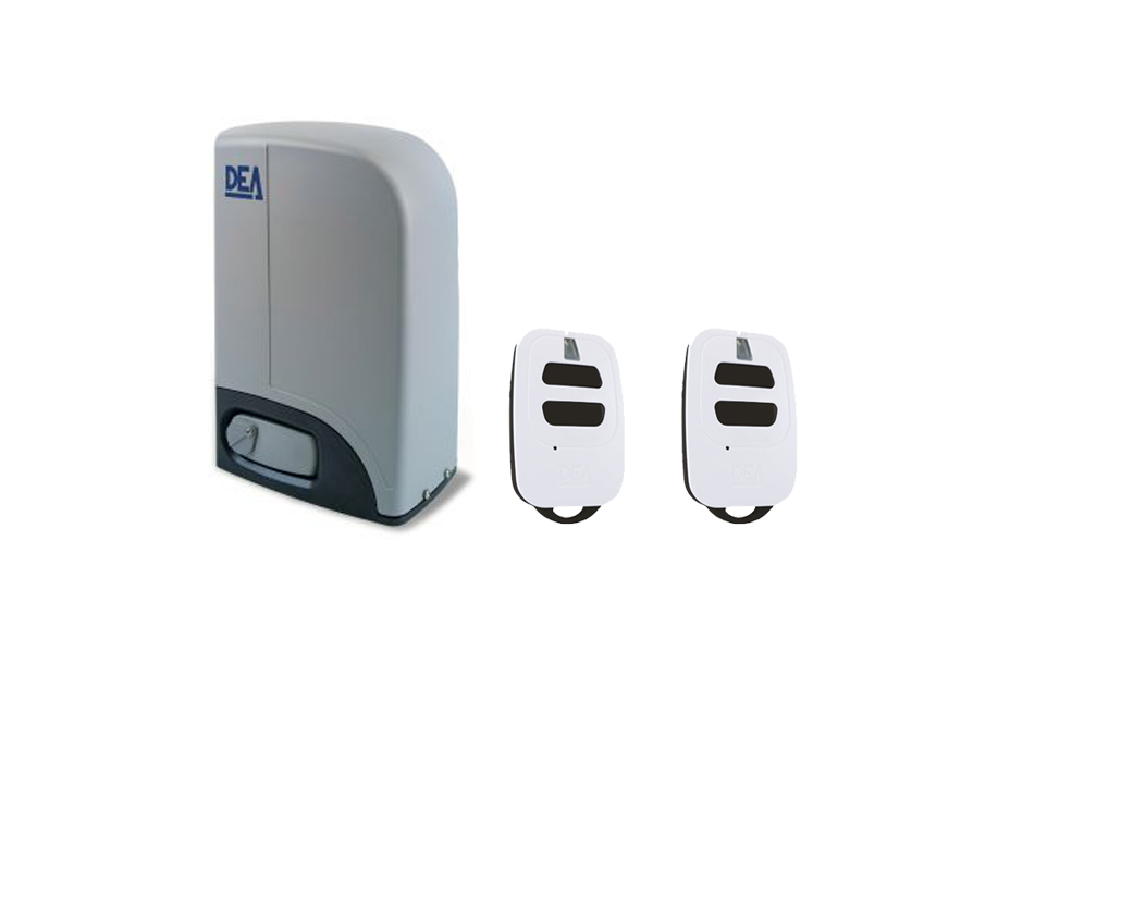 DEA sliding gate automatic gate motor with two remote controls by SAMT Garage & Gate Automation, Prestons, New South Wales, Australia.