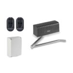 Ditec Entrematic articulated arm double swing gate motor kit with two remote controls and control box in Prestons, New South Wales, Australia"