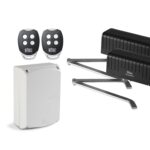 Ditec Entrematic articulated arm swing gate opener kit with control box and two remote controls in Prestons, New South Wales, Australia"