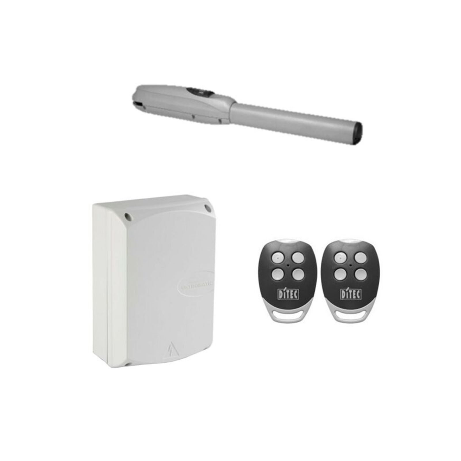 Ditec swing gate linear actuator kit with remotes and control unit, SAMT Garage & Gate Automation, NSW