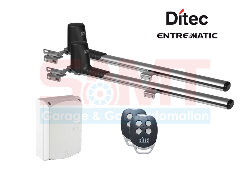 Ditec dual arm swing gate motor kit with remote and control unit, SAMT Garage & Gate Automation, Prestons NSW