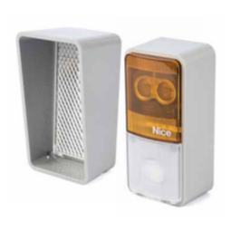 Nice flashing light and cover for automatic garage door opener security, SAMT Garage & Gate Automation, Prestons, New South Wales, Australia.