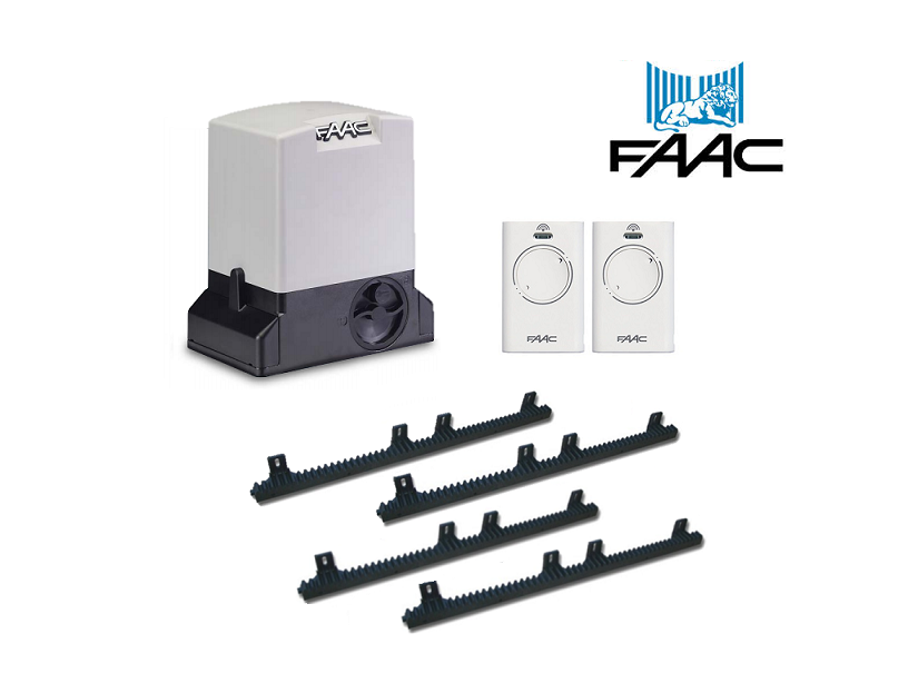 FAAC automatic sliding gate motor package with remotes, ideal for sliding gate motors in New South Wales, Australia.