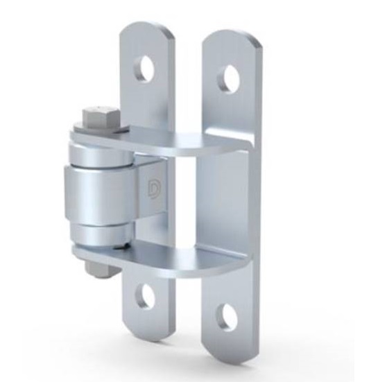 Heavy duty metal gate hinge for sliding gate motors, SAMT Garage & Gate Automation, Prestons, New South Wales, Australia.