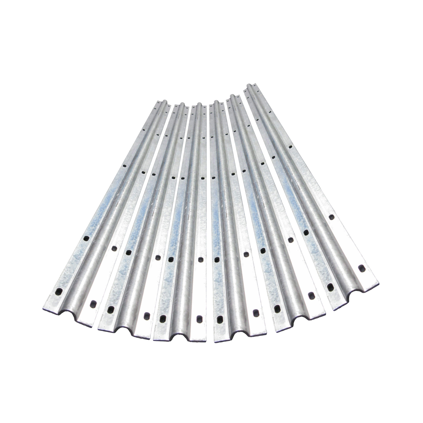 Set of steel guide rails for garage roller door installation, ideal for garage door services near me in Prestons, New South Wales.