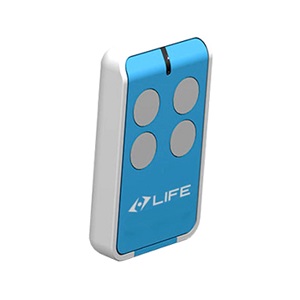LIFE blue garage door remote control for smart garage door openers, SAMT Garage & Gate Automation, Prestons, New South Wales, Australia.