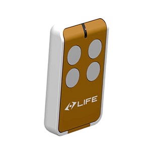 LIFE brown garage door remote control for smart garage door openers, SAMT Garage & Gate Automation, Prestons, New South Wales, Australia.