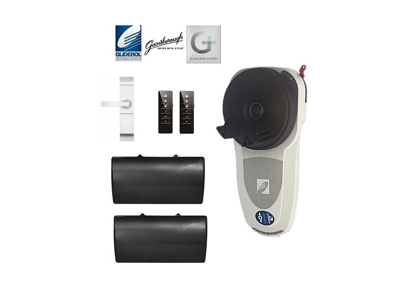 Gliderol automatic roller door opener kit with remote controls by SAMT Garage & Gate Automation, Prestons, New South Wales, Australia.