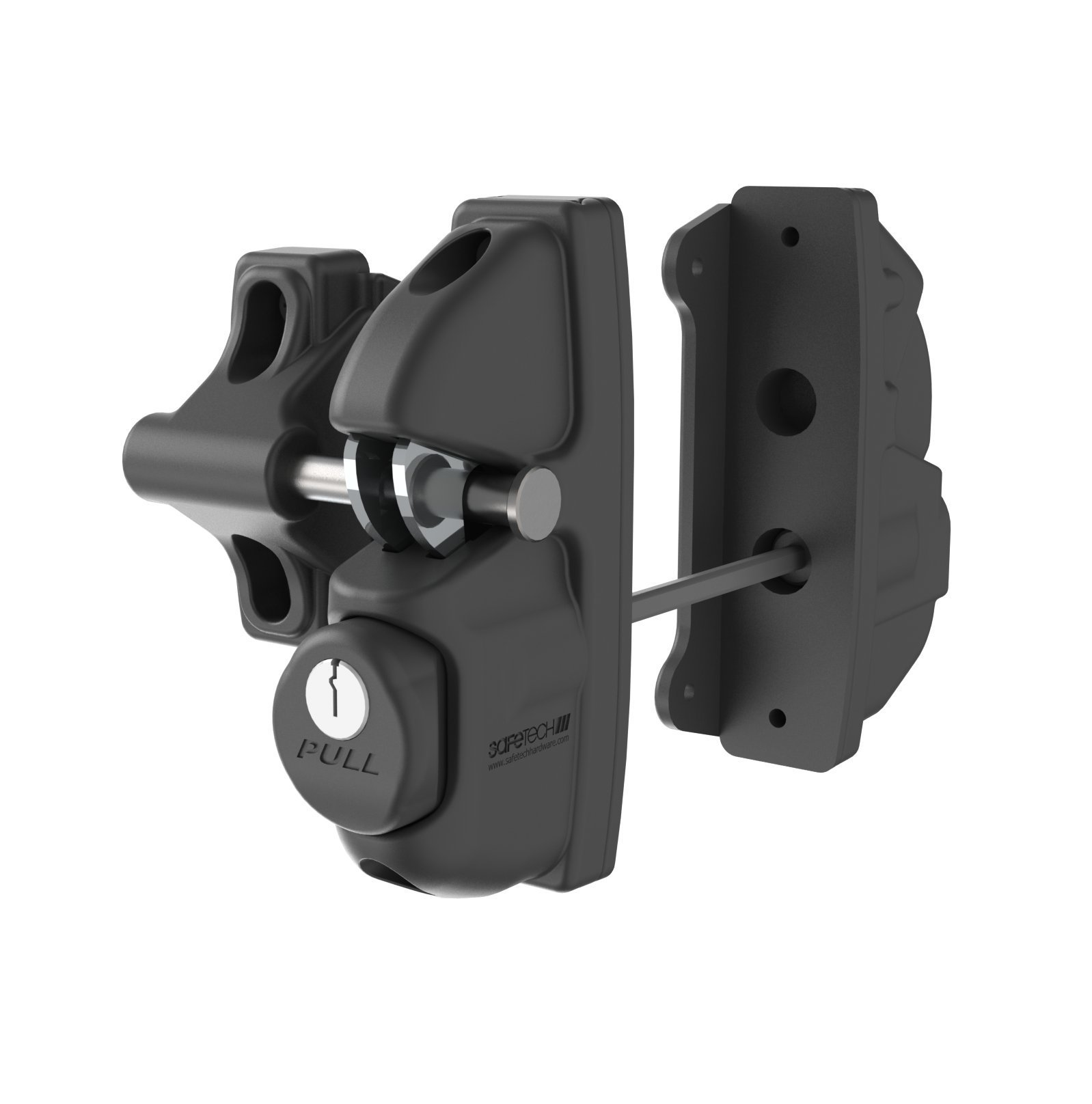 Heavy-duty gate lock for automatic gate motor security solutions by SAMT in Prestons, New South Wales, Australia.