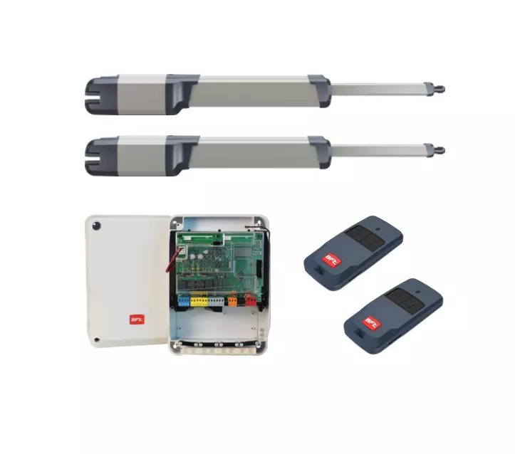 BFT Kustos BT B25 swing gate motor kit with remote controls for automatic gate and garage access by SAMT Garage & Gate Automation in Prestons, New South Wales, Australia.