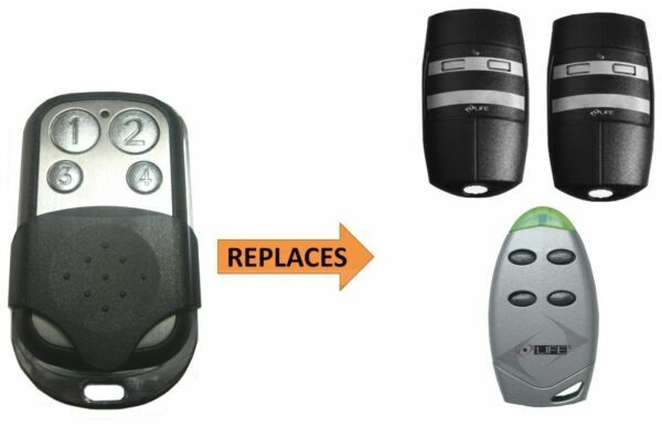 Compatible garage door remote replaces Life openers by SAMT Garage & Gate Automation, Prestons, New South Wales, Australia.