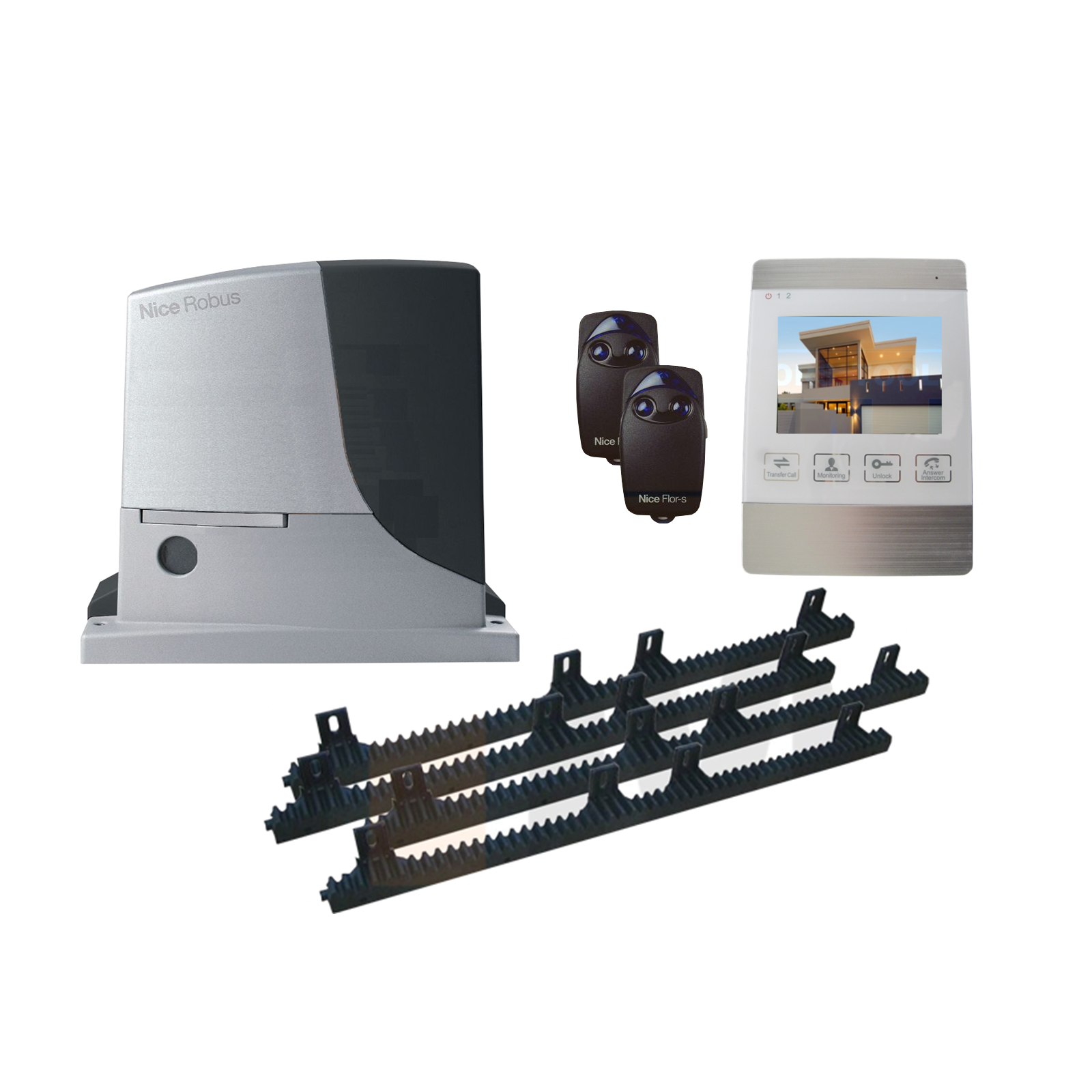 Nice sliding gate motor kit with remotes and control panel by SAMT Garage & Gate Automation in Prestons, New South Wales, Australia.