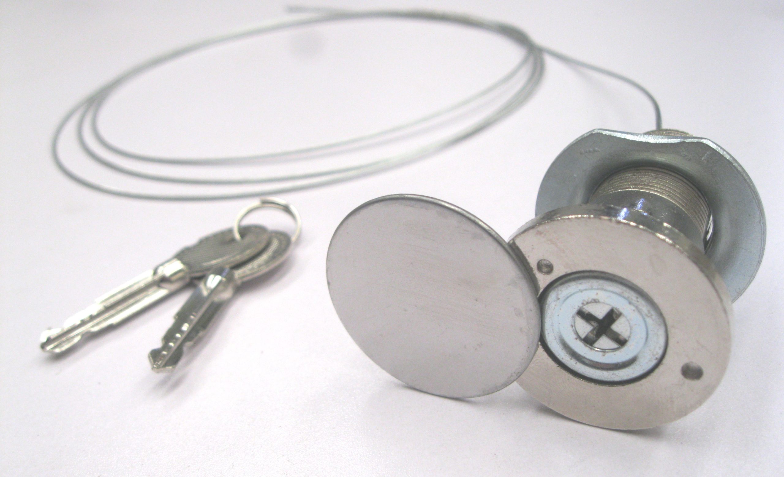 Emergency key release lock set for garage roller doors by SAMT Garage & Gate Automation, New South Wales, Australia.