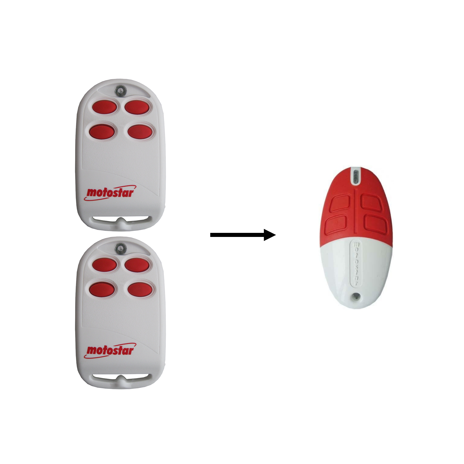 Motostar garage door remote controls with compatible spare garage door remote, compatible garage door remotes Australia, SAMT, Prestons, New South Wales.