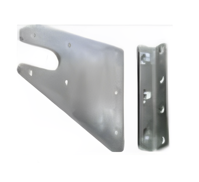 Heavy-duty angled steel support brackets for installing automatic gates, SAMT Garage & Gate Automation, Prestons, New South Wales, Australia.