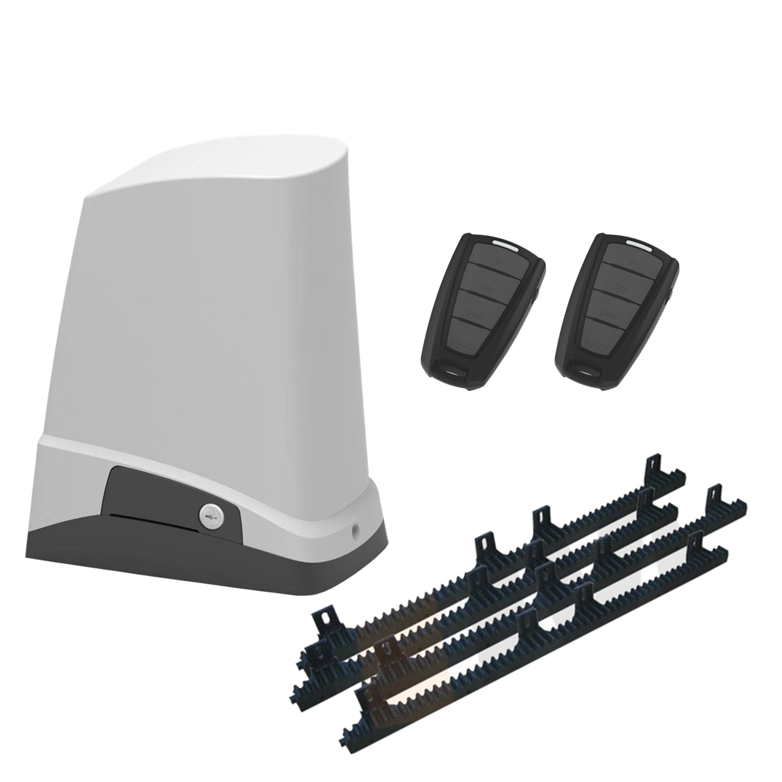 Automatic sliding gate motor kit with two remotes by SAMT Garage & Gate Automation in Prestons, New South Wales, Australia.