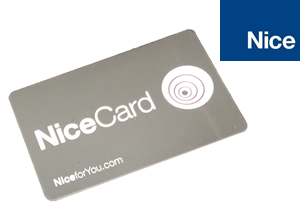 NiceCard access card for automatic garage door and gate systems, ideal for secure entry in Prestons, Australia.
