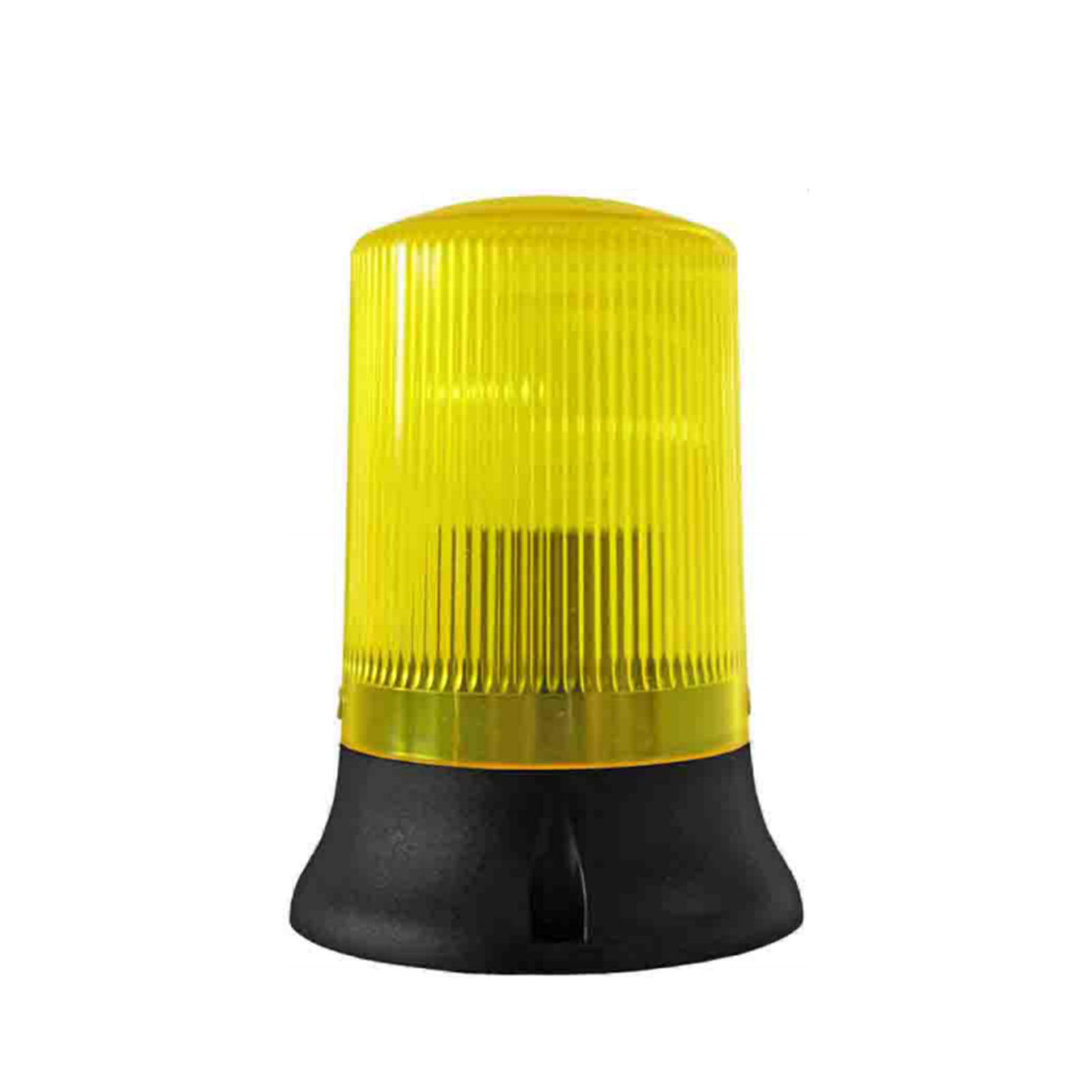 Yellow warning beacon light for garage roller door automation by SAMT in Prestons, New South Wales, Australia.