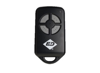 Black four-button garage door remote control, compatible garage door remotes Australia, SAMT, Prestons, New South Wales.