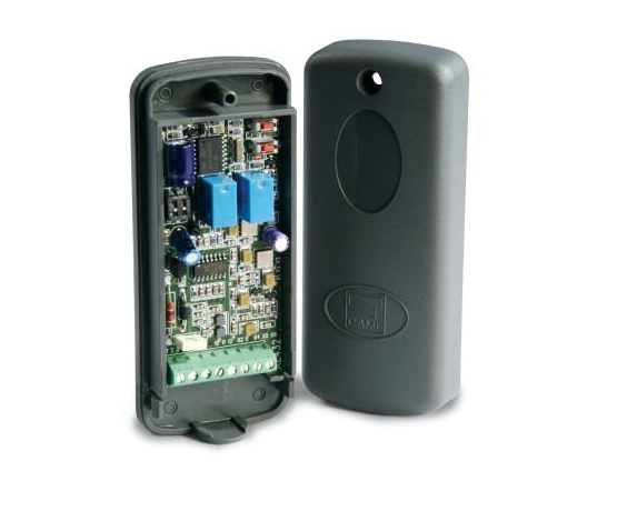 CAME garage door remote control receiver with exposed electronics, compatible with automatic doors in Australia.