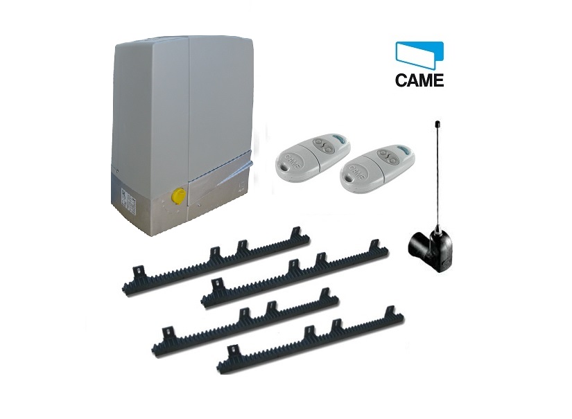 CAME sliding gate motor kit with remotes and rack, automatic gate motor by SAMT Garage & Gate Automation, Australia.