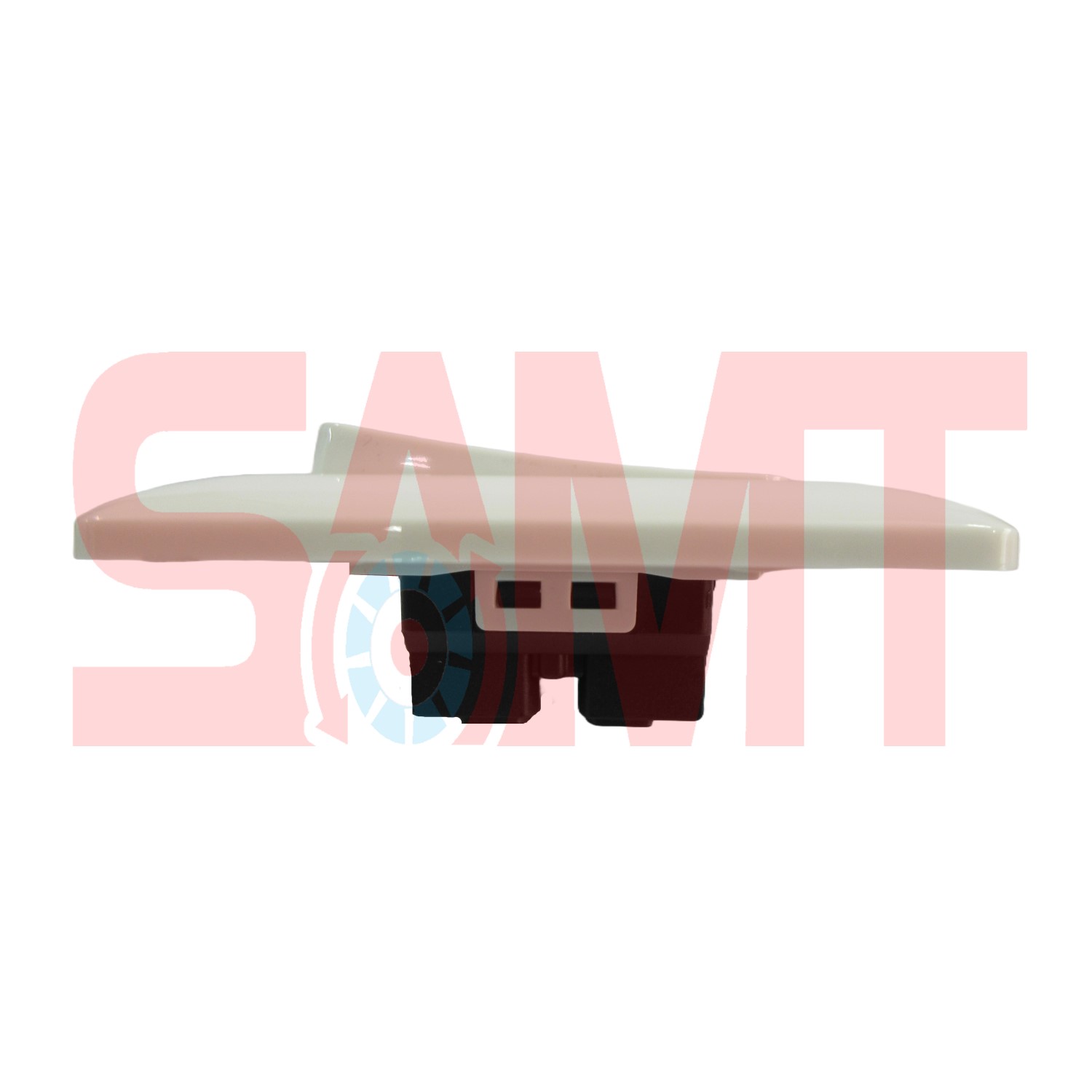 Side profile of automatic garage door wall switch for opener systems, installed by SAMT Garage & Gate Automation in Prestons, New South Wales, Australia.