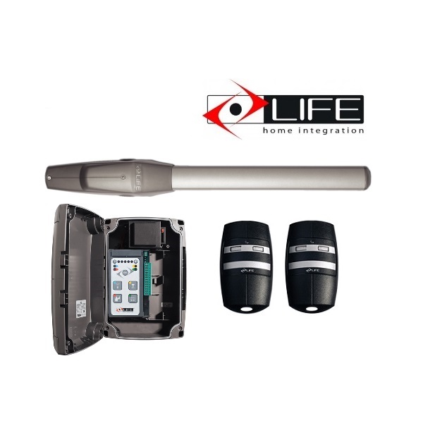 LIFE swing gate motor kit with remote controls, perfect for motorized swing gates in Prestons, New South Wales, Australia.