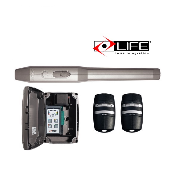 LIFE home integration swing gate motor kit with remote controls, perfect for automatic swing gate installations in Australia.