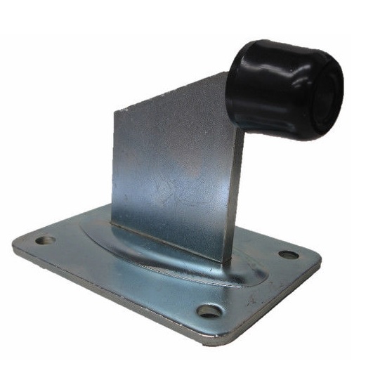 Garage door stopper bracket with rubber buffer for automatic roller doors in Australia, from SAMT Garage & Gate Automation.