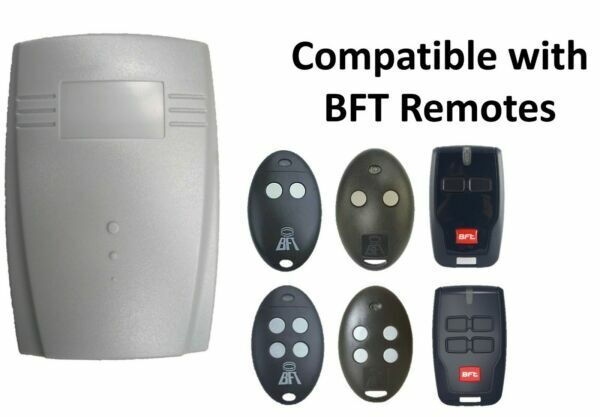 BFT compatible garage door remotes and receiver, available from SAMT Garage & Gate Automation in Australia
